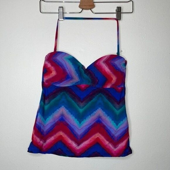 La Blanca Womens Size 6 Swim Hidden Gem Tankini Top - Picture 6 of 9